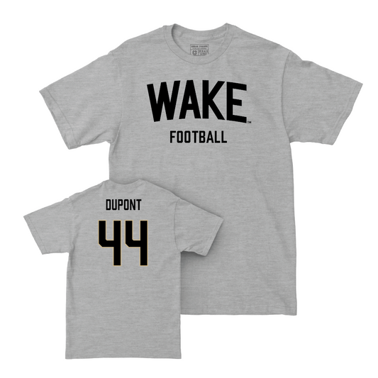 Wake Forest Football Sport Grey Wordmark Tee - Ryan Dupont Small