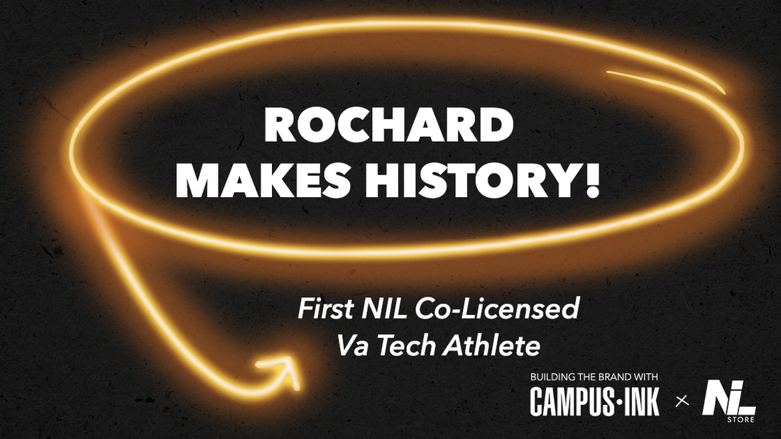 Rochard Becomes First NIL Co-Licensed Athlete in Virginia Tech History