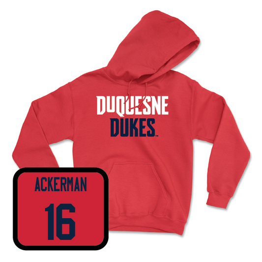 Duquesne Football Red Dukes Hoodie - A.J. Ackerman