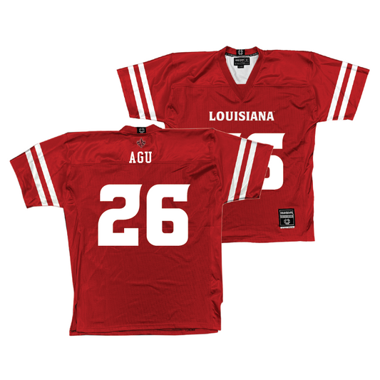 Louisiana Football Red Jersey - Justin Agu | #26