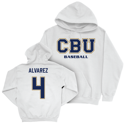 CBU Baseball White Classic Hoodie   - Julian Alvarez