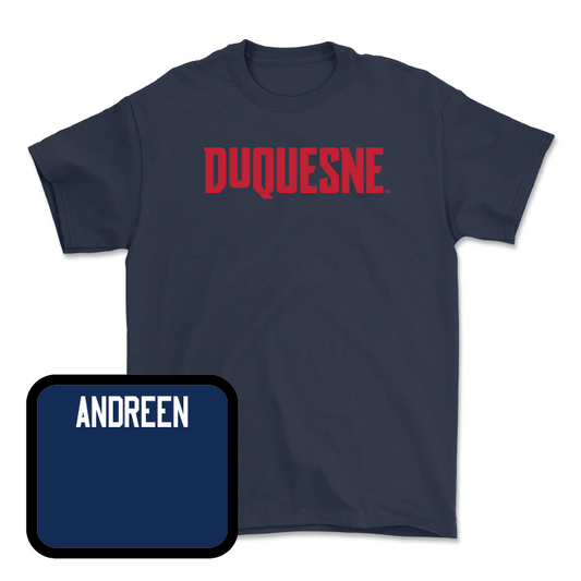 Duquesne Track & Field Navy Duquesne Tee  - Emma Andreen