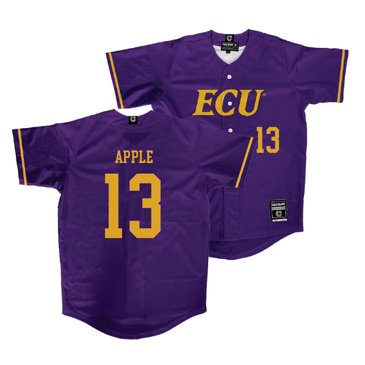 East Carolina Purple Softball Jersey - Taylor Apple | #13