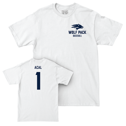 Nevada Baseball White Logo Comfort Colors Tee  - Justin Acal