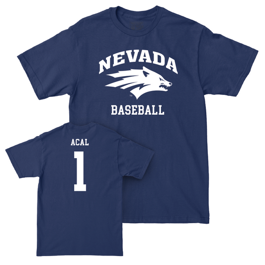 Nevada Baseball Navy Staple Tee  - Justin Acal