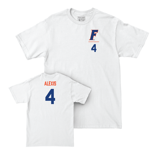 Florida Men's Basketball White Logo Comfort Colors Tee  - Samuel Alexis