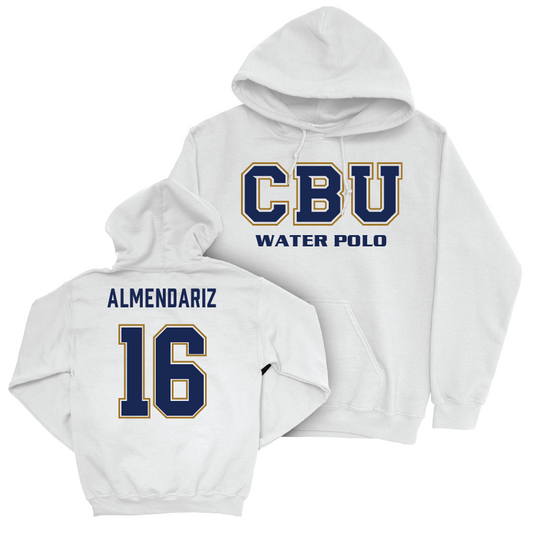 CBU Women's Water Polo White Classic Hoodie   - Julia Almendariz