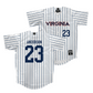 Virginia Baseball White Jersey - Ethan Anderson