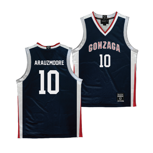 Gonzaga Men's Basketball Navy Jersey - Joaquim ArauzMoore | #10
