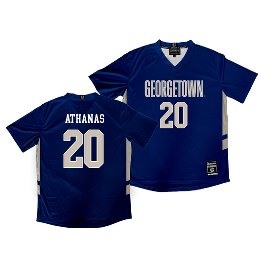 Georgetown Women's Lacrosse Navy Jersey - Lily Athanas