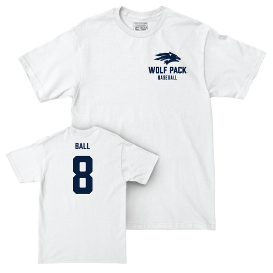 Nevada Baseball White Logo Comfort Colors Tee  - Michael Ball