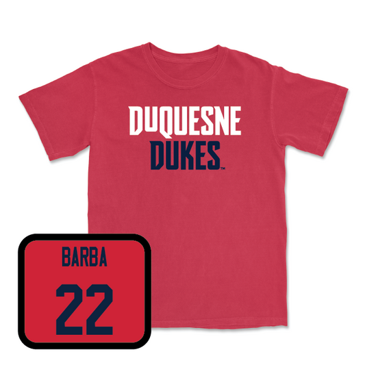 Duquesne Men's Basketball Red Dukes Tee - Andy Barba
