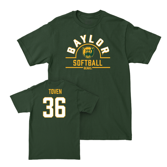 Baylor Softball Forest Green Arch Tee - Amber Toven Small