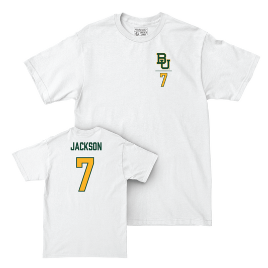 Baylor Football White Logo Comfort Colors Tee - Bryson Jackson Small