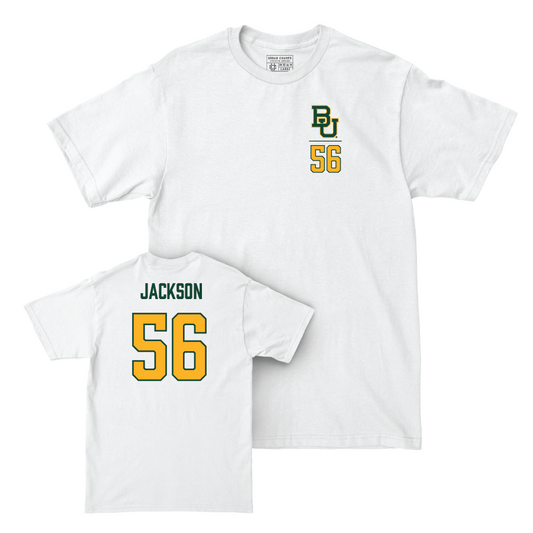 Baylor Football White Logo Comfort Colors Tee - Brock Jackson Small