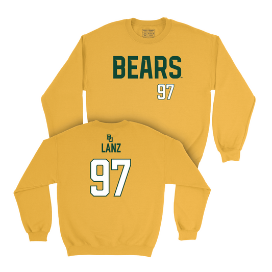 Baylor Football Gold Bears Crew - Cooper Lanz Small