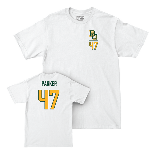 Baylor Football White Logo Comfort Colors Tee - Caleb Parker Small