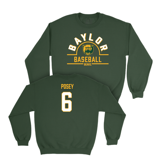 Baylor Baseball Forest Green Arch Crew - Cole Posey Small