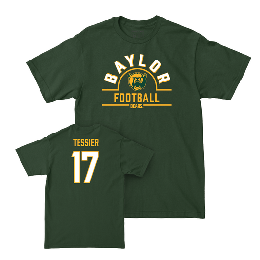 Baylor Football Forest Green Arch Tee - Cade Tessier Small