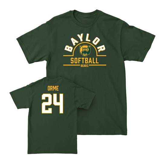 Baylor Softball Forest Green Arch Tee - Dariana Orme Small