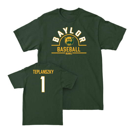 Baylor Baseball Forest Green Arch Tee - Hunter Teplanszky Small
