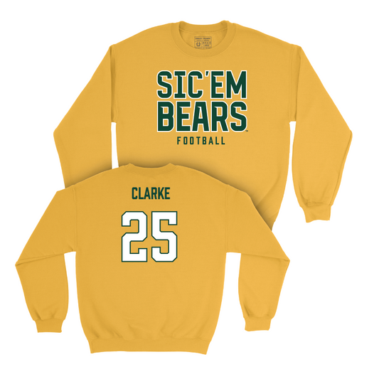 Baylor Football Gold Sic 'Em Crew - Jacoby Clarke Small