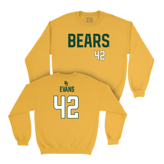 Baylor Football Gold Bears Crew - Jeremy Evans Small