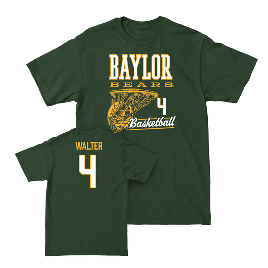 Baylor Men's Basketball Green Hoops Tee - Ja'Kobe Walter Small