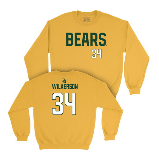 Baylor Baseball Gold Bears Crew - Jackson Wilkerson Small