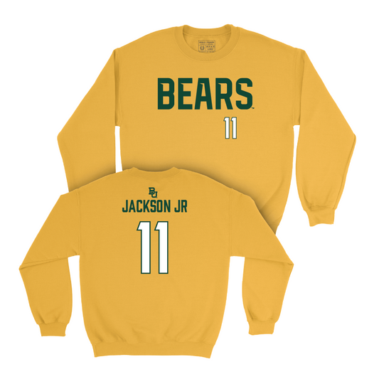 Baylor Football Gold Bears Crew - Ketron Jackson Jr Small