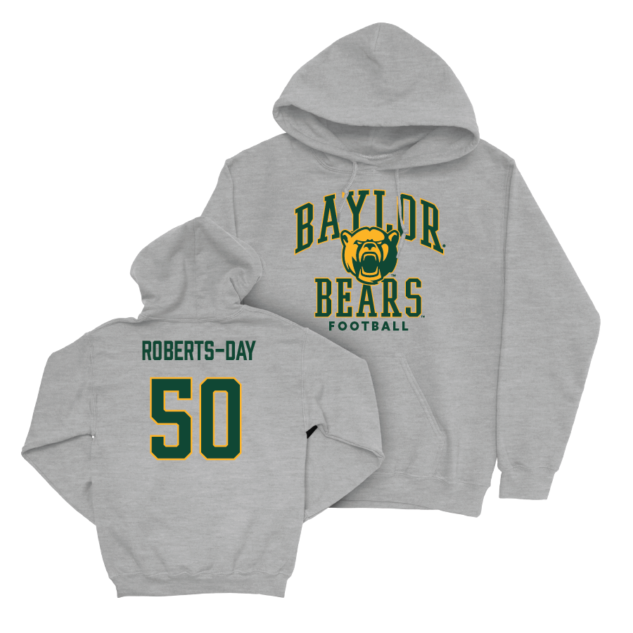 Baylor Football Sport Grey Classic Hoodie - Kaian Roberts-Day Small