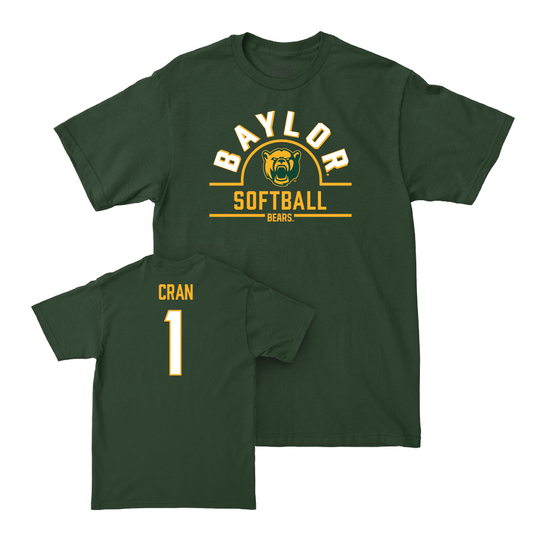 Baylor Softball Forest Green Arch Tee - Leah Cran Small