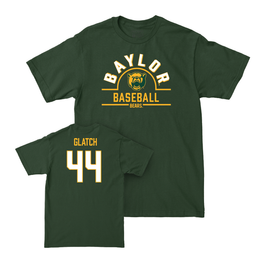 Baylor Baseball Forest Green Arch Tee - Will Glatch Small