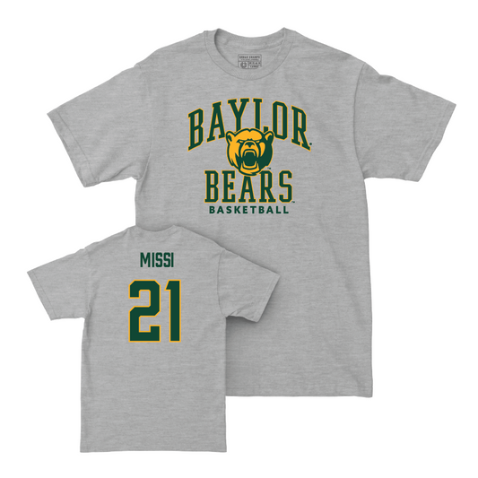 Baylor Men's Basketball Sport Grey Classic Tee - Yves Missi Small