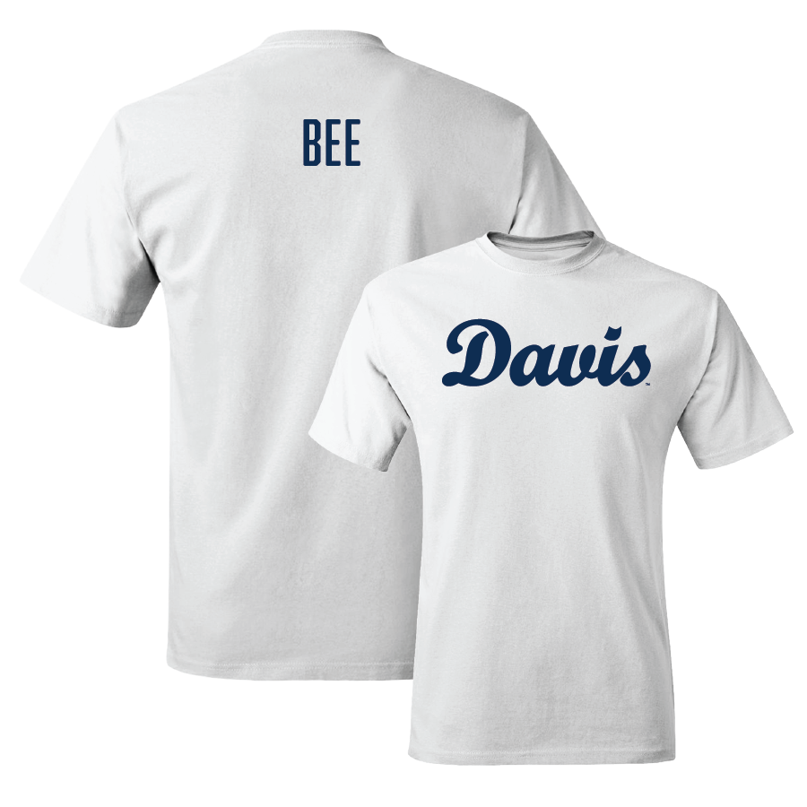 UC Davis Equestrian White Script Comfort Colors Tee - Marcella Bee