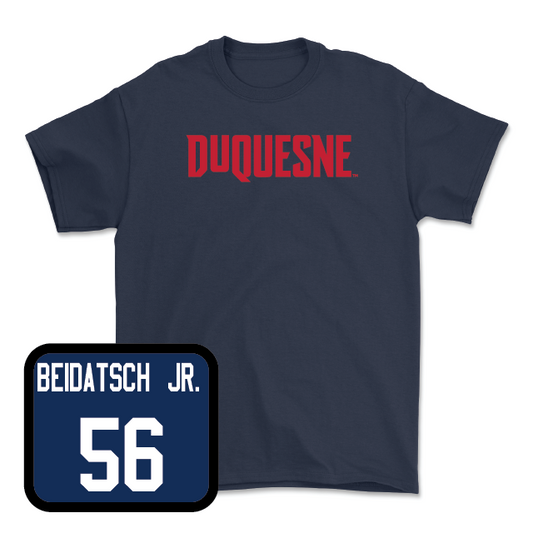 Duquesne Football Navy Duquesne Tee - Brian Beidatsch Jr.
