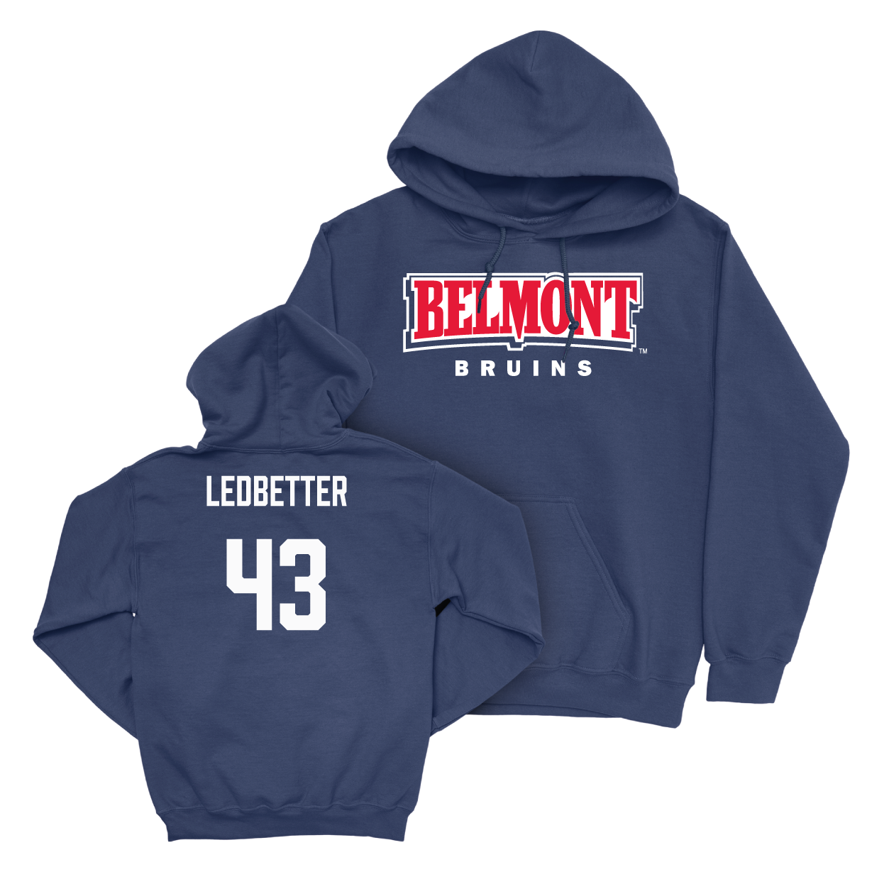 Belmont Softball Navy Belmont Hoodie Small / Abi Ledbetter | #43