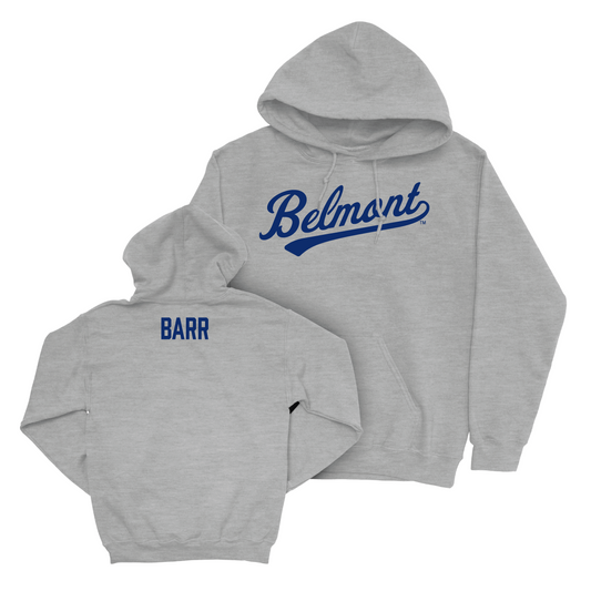 Belmont Track and Field Sport Grey Script Hoodie - Anna Barr Small