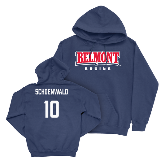 Belmont Women's Basketball Navy Belmont Hoodie - Blair Schoenwald Small