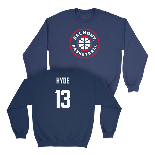 Belmont Women's Basketball Navy Hardwood Crew - Claire Hyde Small