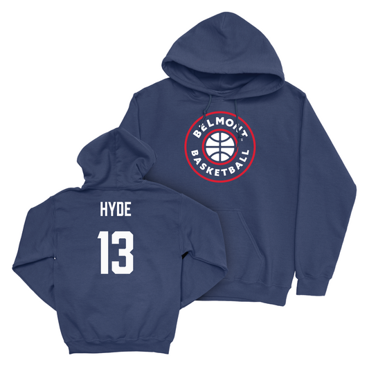 Belmont Women's Basketball Navy Hardwood Hoodie - Claire Hyde Small