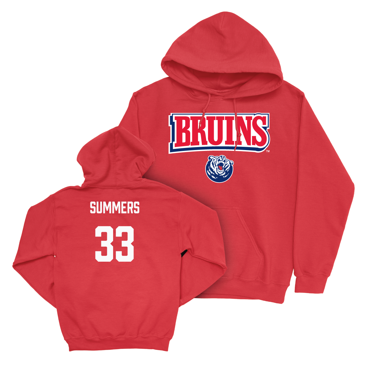 Belmont Softball Red Bruins Hoodie Small / Emma Summers | #33