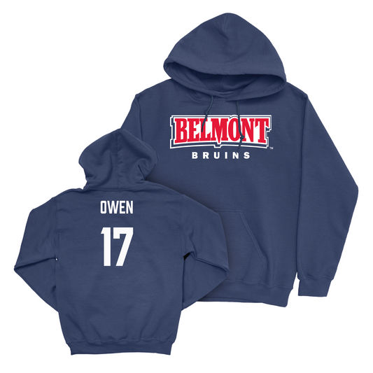 Belmont Baseball Navy Belmont Hoodie - Heath Owen Small