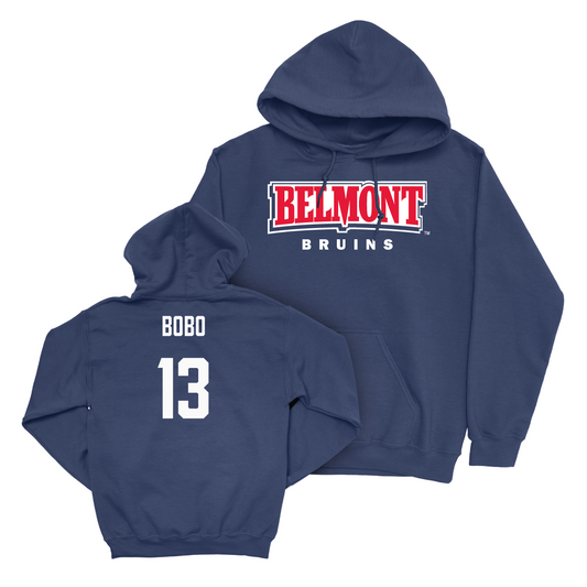 Belmont Women's Soccer Navy Belmont Hoodie - Kaitlyn Bobo Small