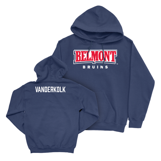 Belmont Track and Field Navy Belmont Hoodie - Kevin Vanderkolk Small