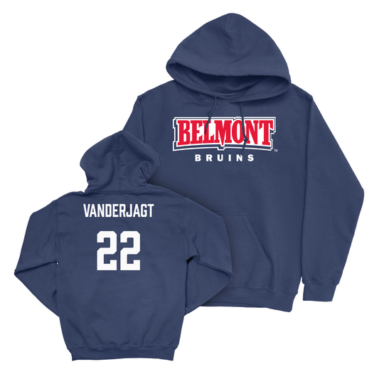 Belmont Men's Basketball Navy Belmont Hoodie - Kyler VanderJagt Small