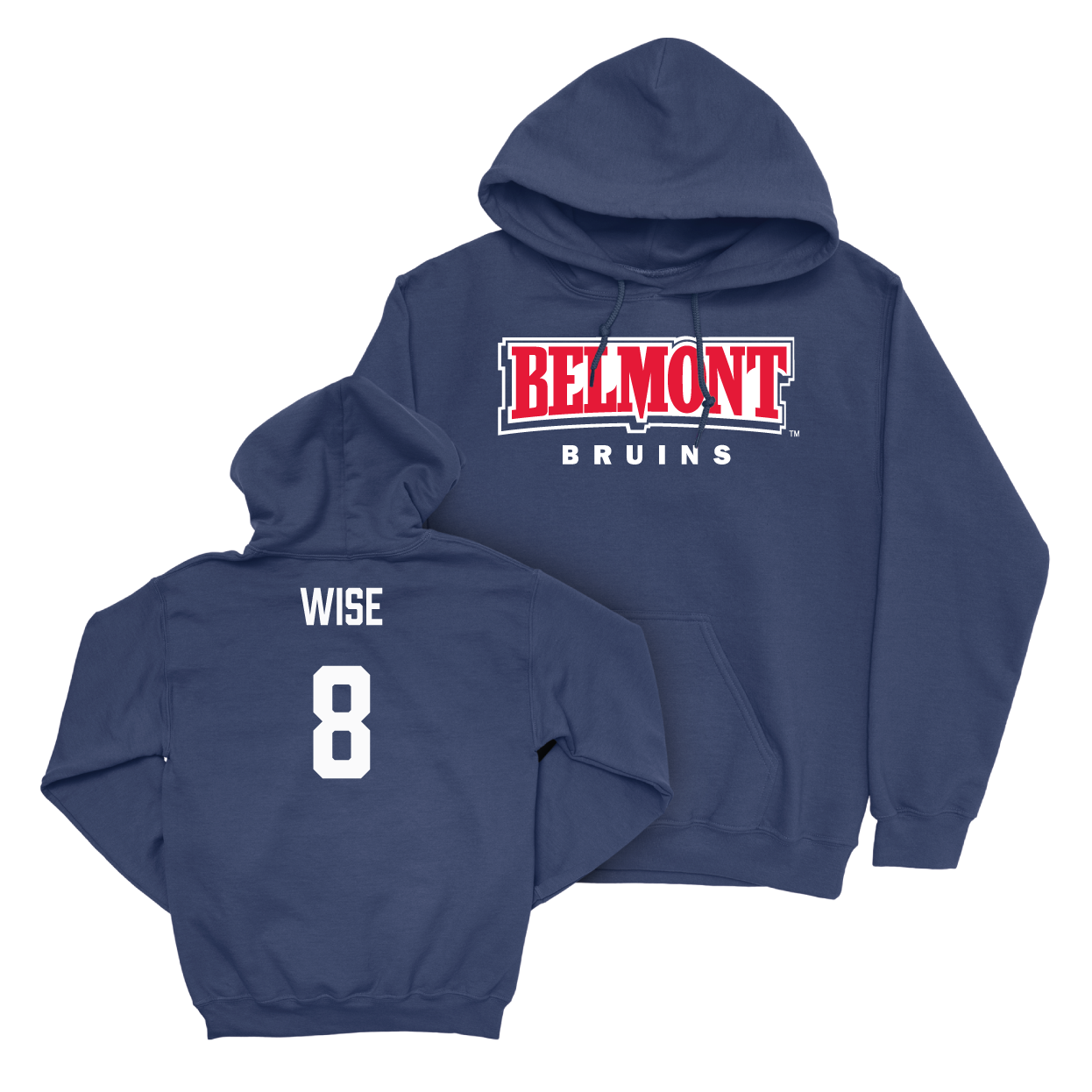 Belmont Women's Soccer Navy Belmont Hoodie - Kennedy Wise Small