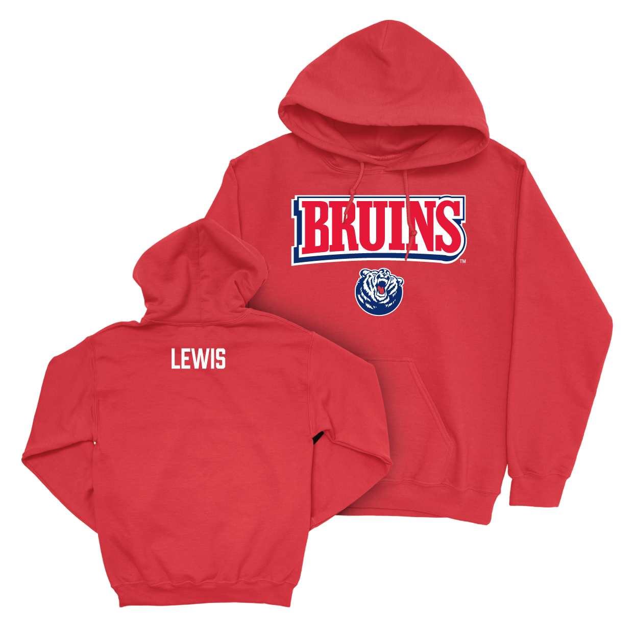 Belmont Track and Field Red Bruins Hoodie Small / Morgan Lewis