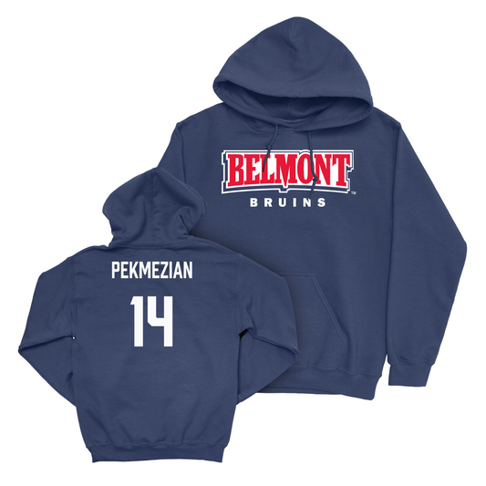 Belmont Women's Soccer Navy Belmont Hoodie - Maci Pekmezian Small