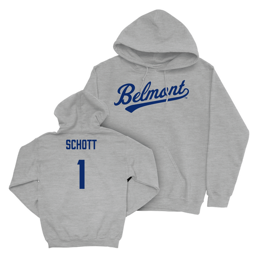 Belmont Men's Soccer Sport Grey Script Hoodie Small / Patrick Schott | #1